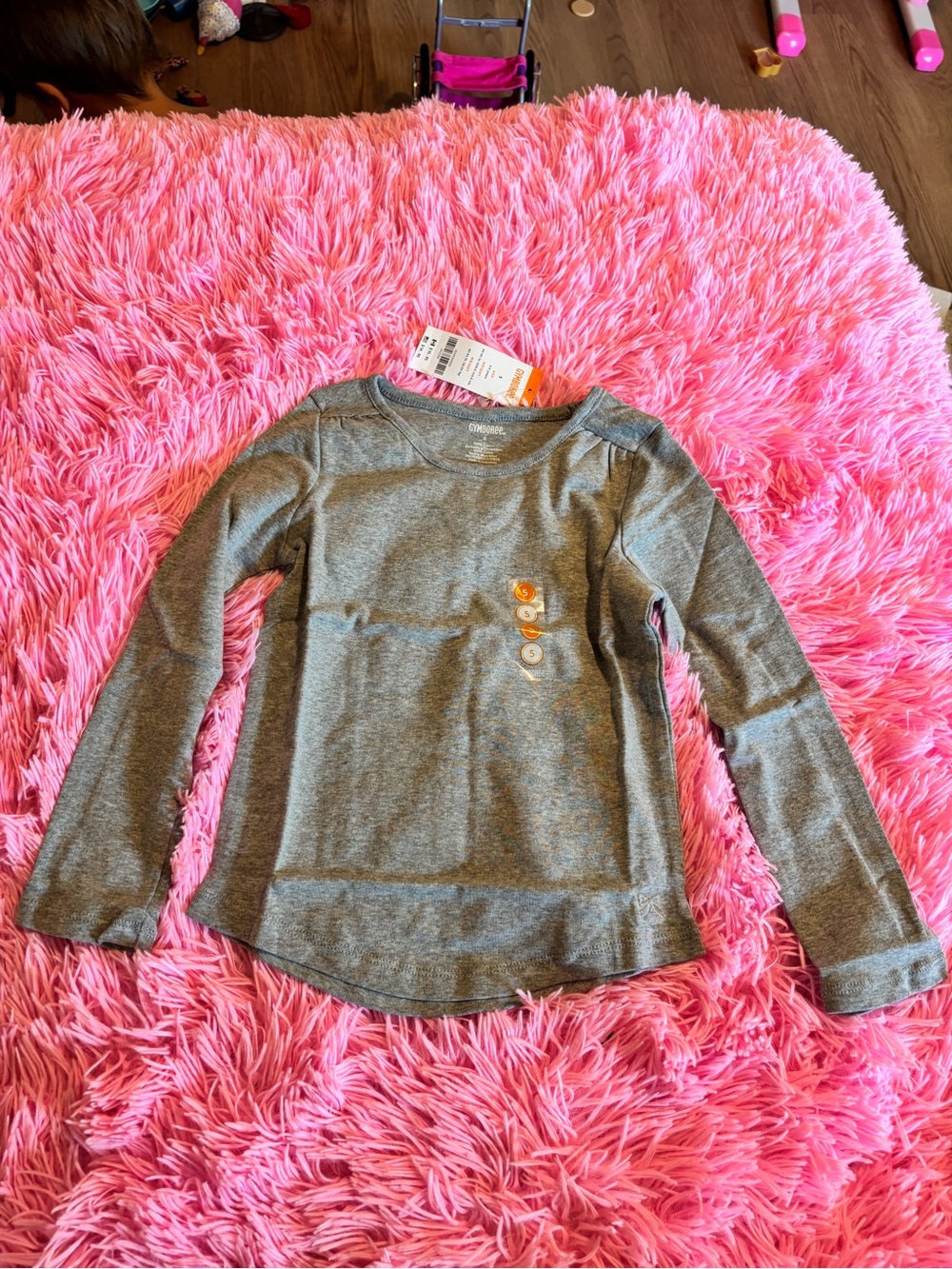 Gymboree Girls' Gray Long-Sleeve Tee